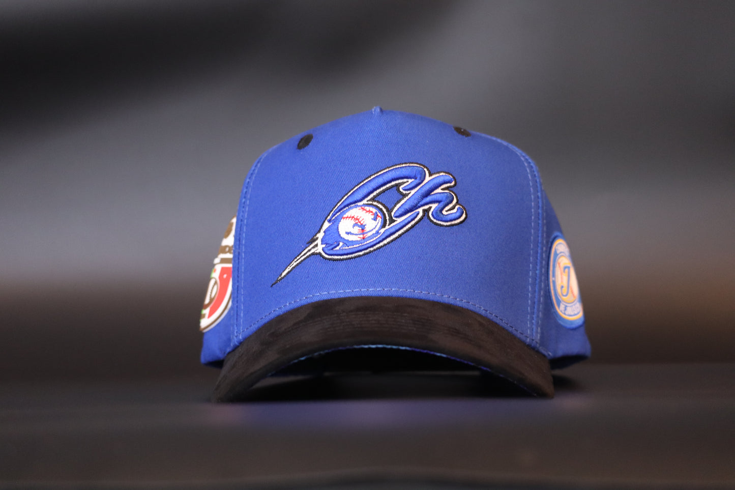 CHARROS JAL / PREMIUM 5 PANEL SNAPBACK W/ BLACK SUEDE BRIM